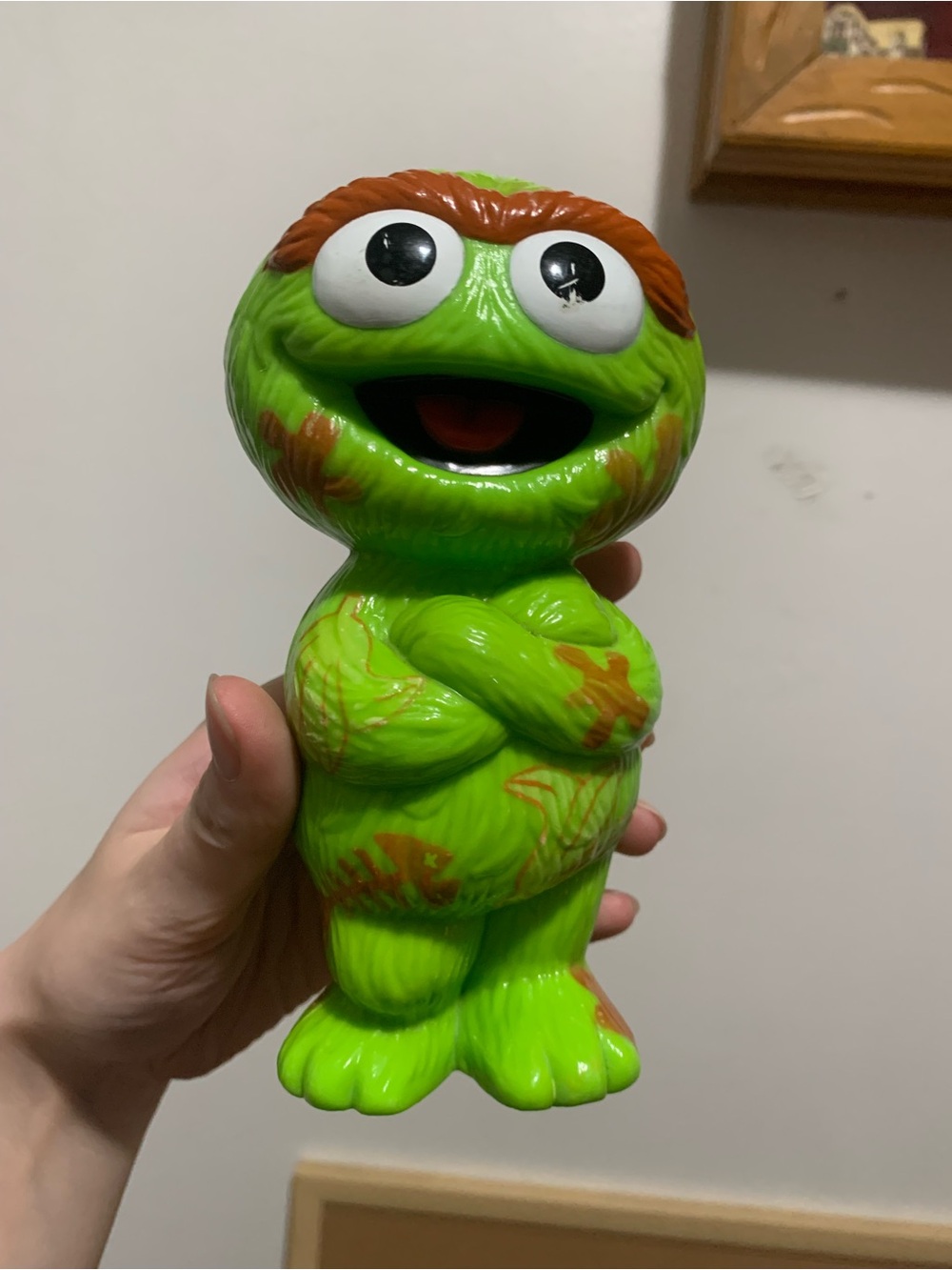 1999 Tyco 6” Oscar The Grouch Plastic Figure